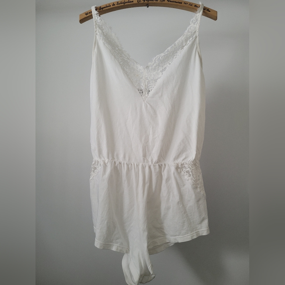 Cosabella White Lace Romper – Made in Italy – Size M – Luxury Loungewear
